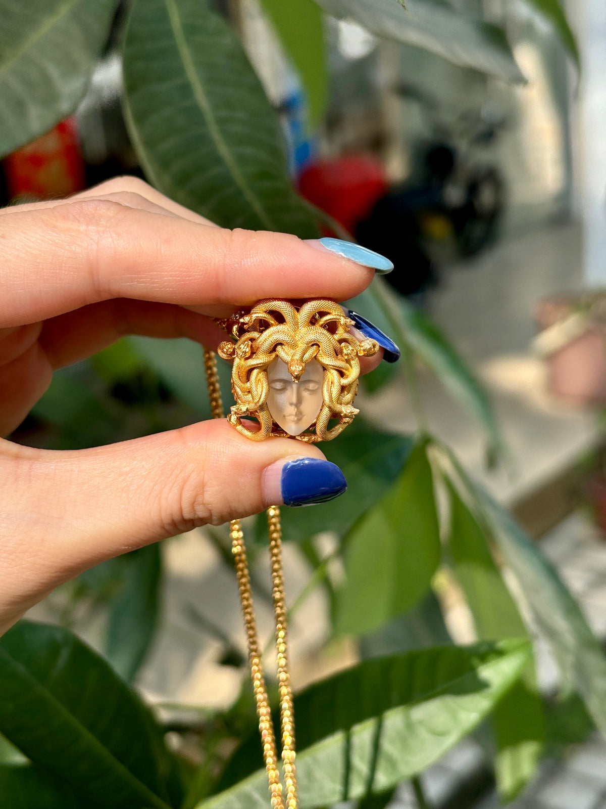 Amethyst Medusa pendant（S925）