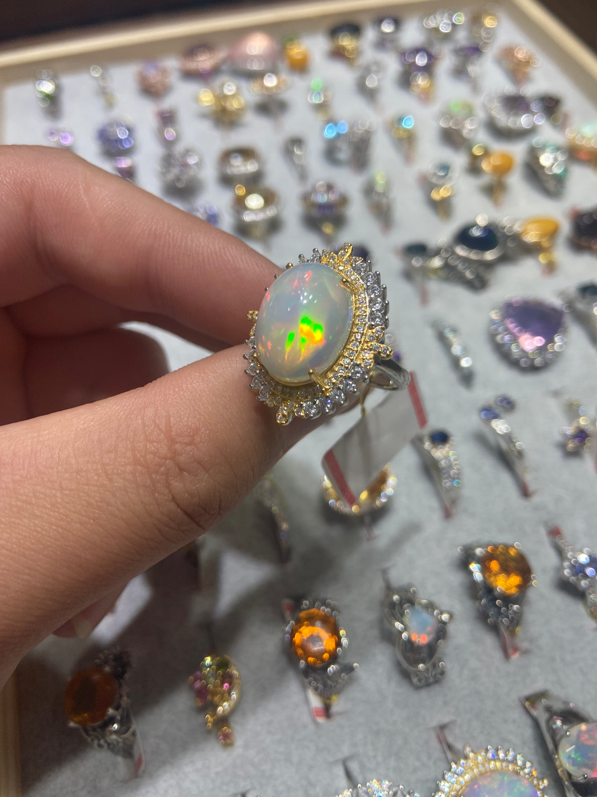high quality opal ring