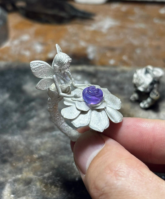 flower fairy ring（amethyst）