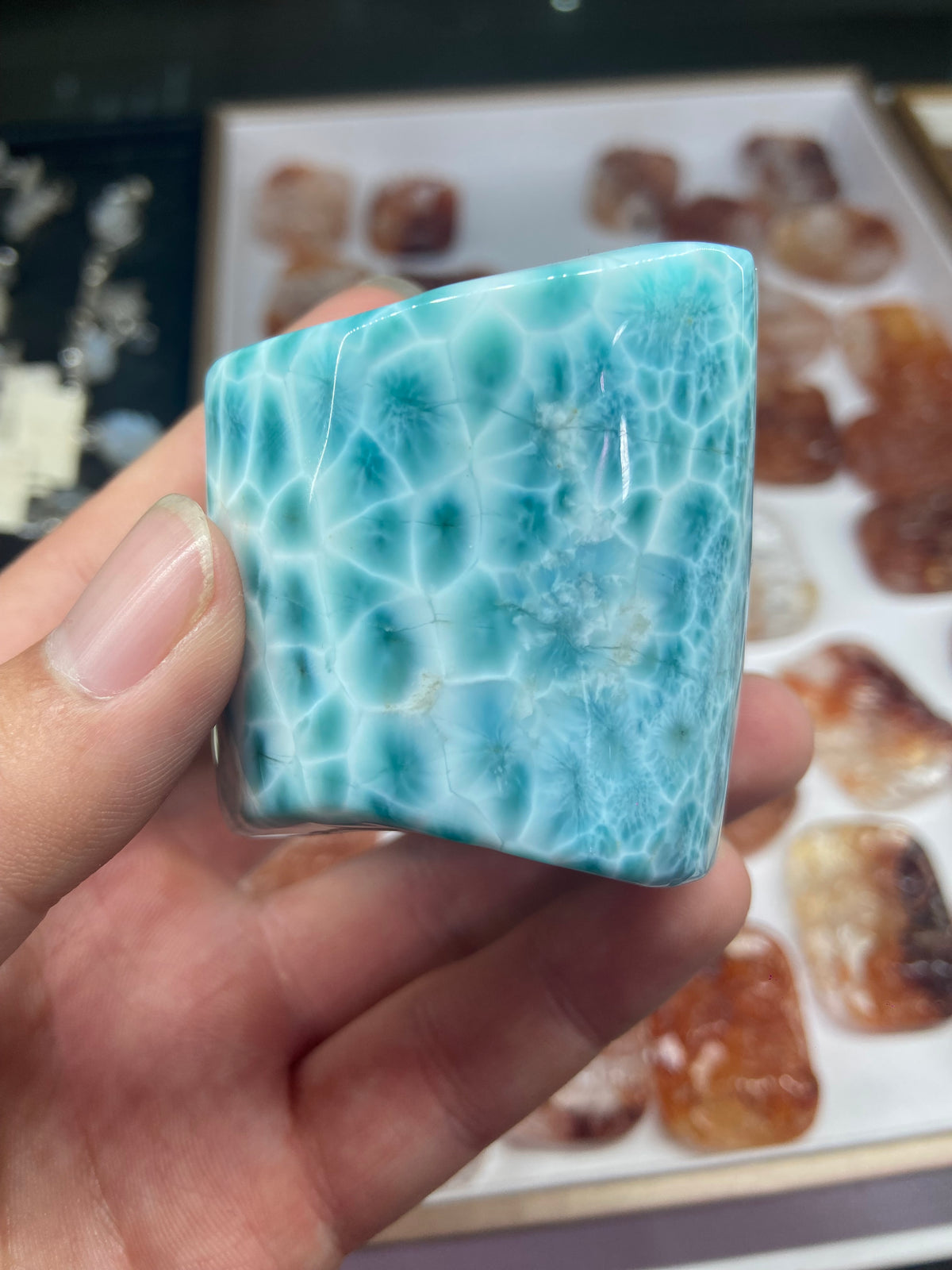 Larimar raw stone