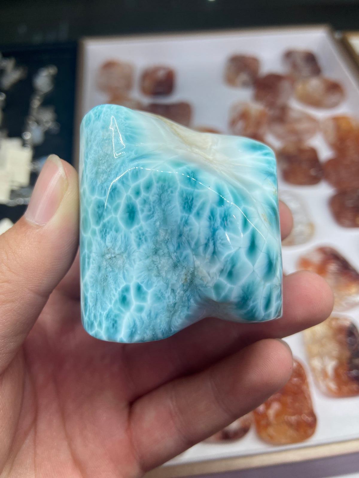 Larimar raw stone