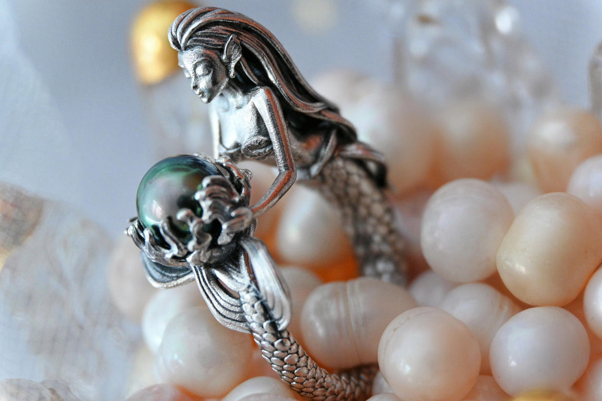 Mermaid ring（Grey pearl）