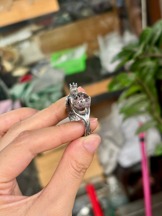Angel queen ring（garden quartz）