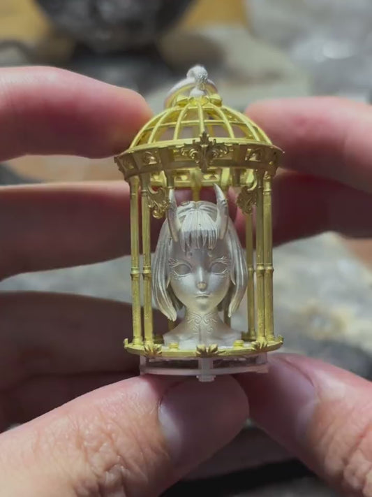 devil girl pendant